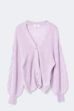 Chunky knitted cardigan
