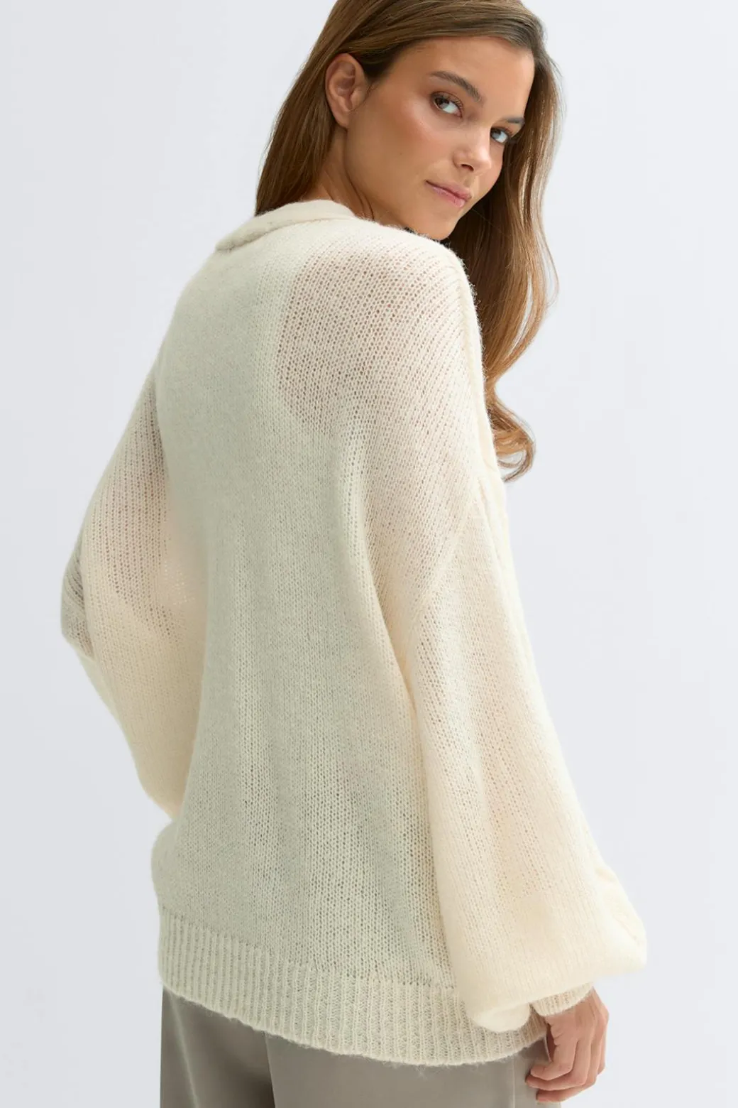 Chunky knitted cardigan