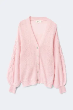 Chunky knitted cardigan