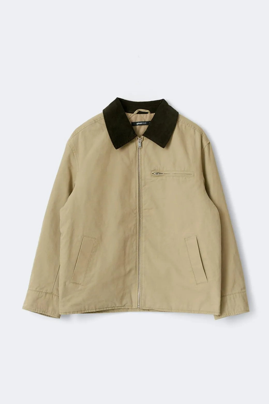Corduroy collar jacket