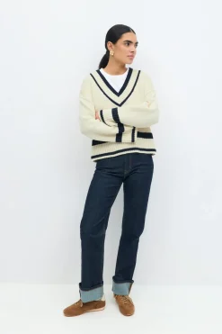 Cotton blend knitted sweater