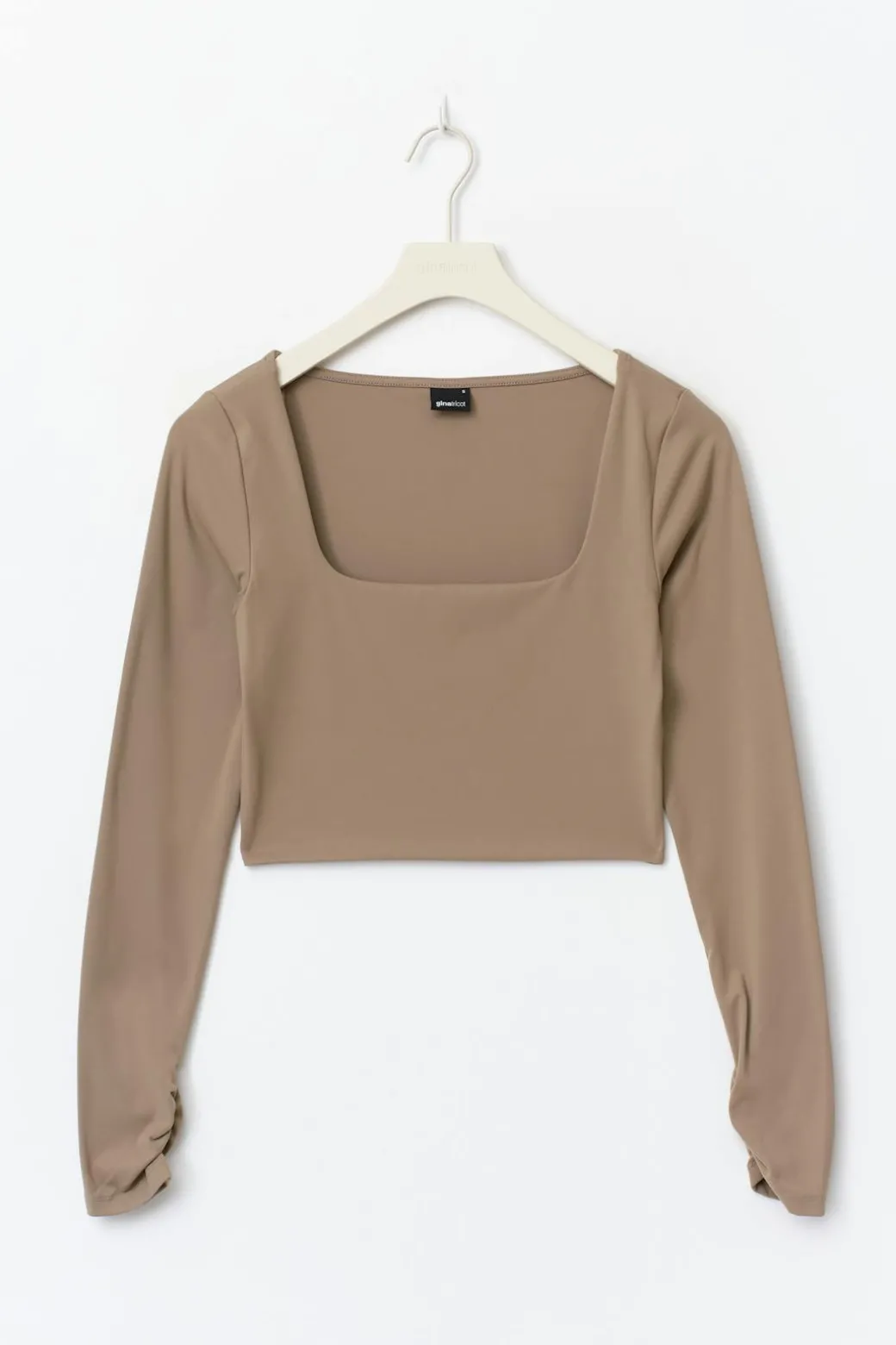 Cropped soft yoga top