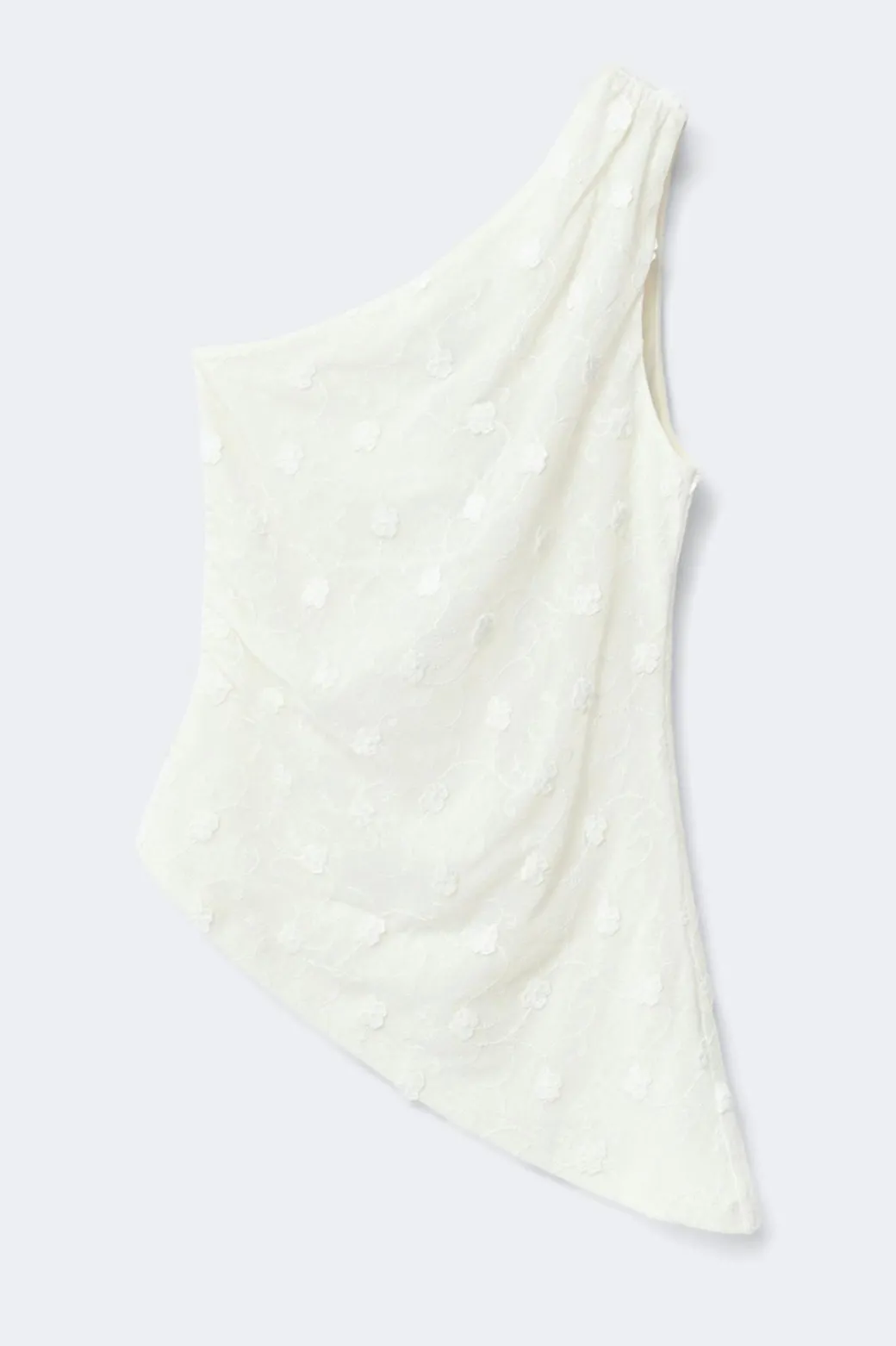 3d one shoulder top