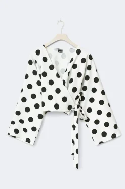 Dot wrap tie top