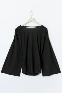 Draped back top