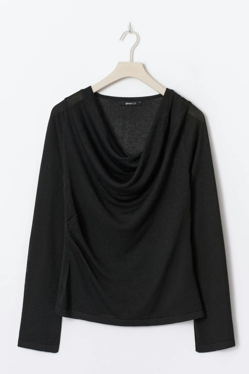 Draped knitted top