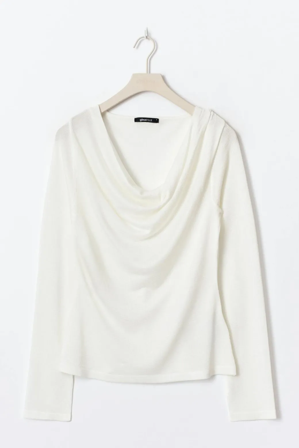 Draped knitted top