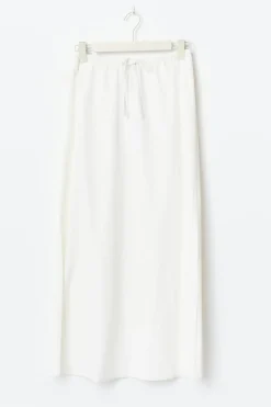 Drawstring maxi skirt
