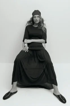Drop hem dress