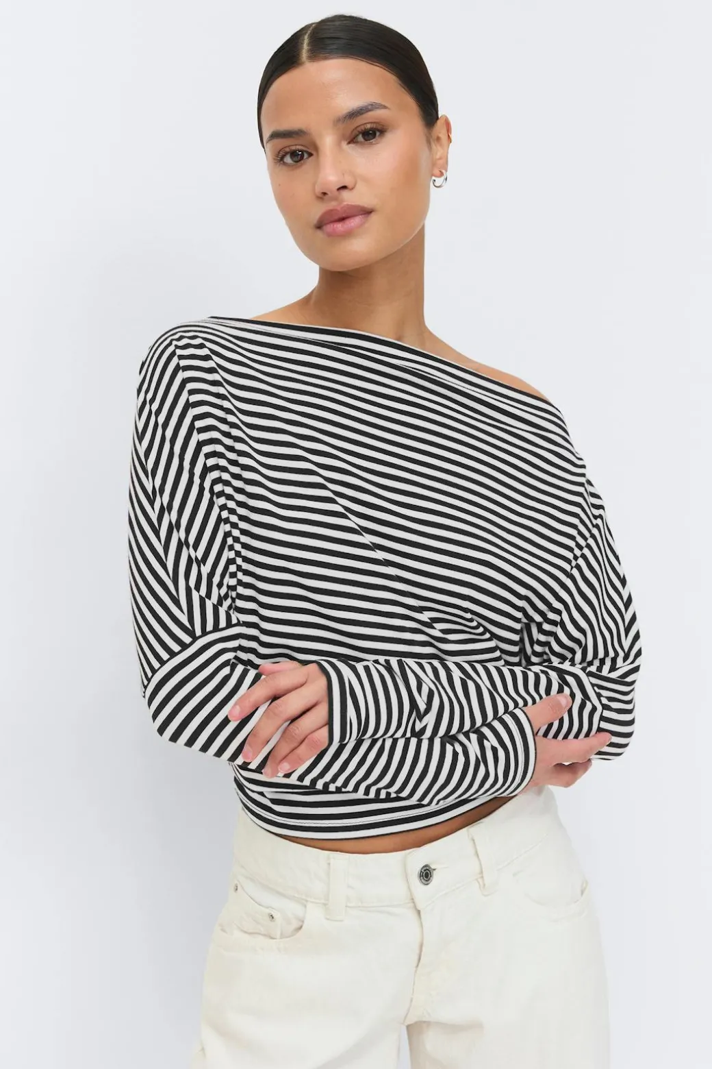 Dropped shoulder top