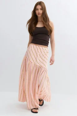 Dropped waist skirt