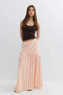 Dropped waist skirt