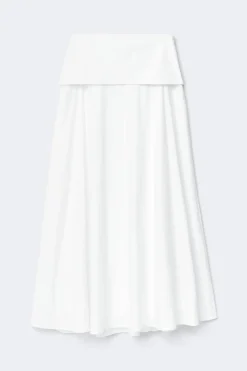 Dropped waist skirt
