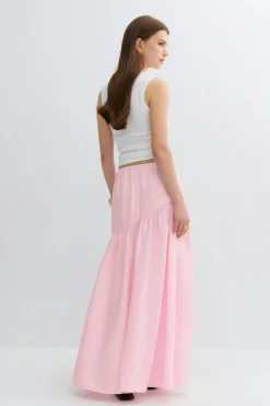 Dropped waist skirt