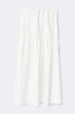 Dropped waist skirt