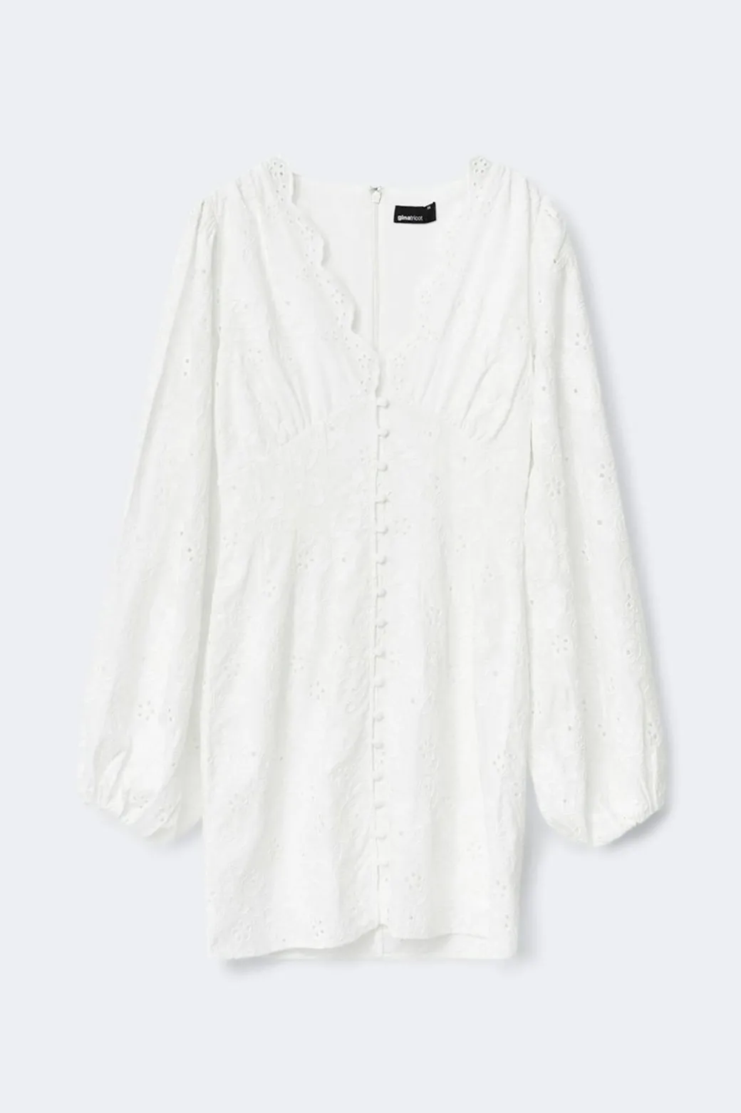 Embroidered mini dress