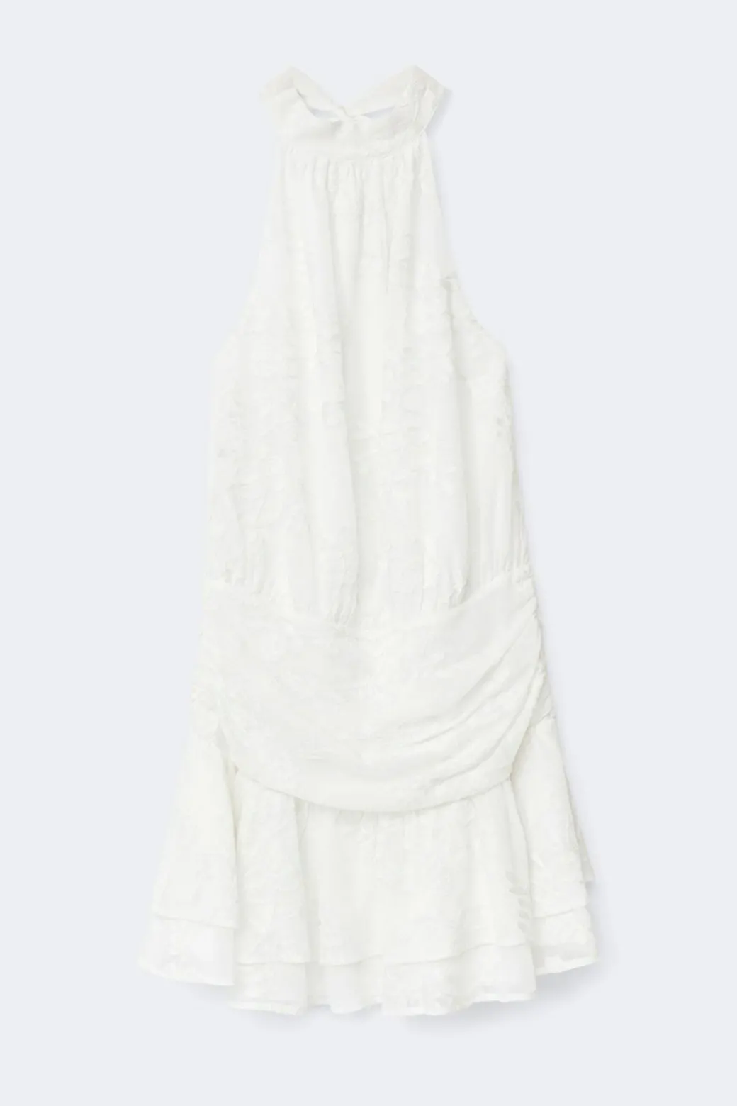 Embroidery mini dress