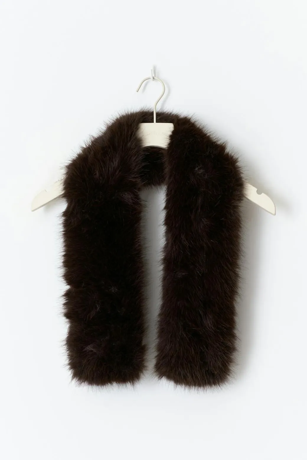 Faux fur plush scarf