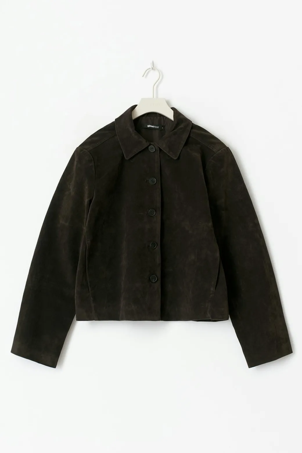 Faux suede short jacket