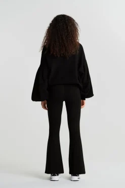 Flare petite jersey trousers