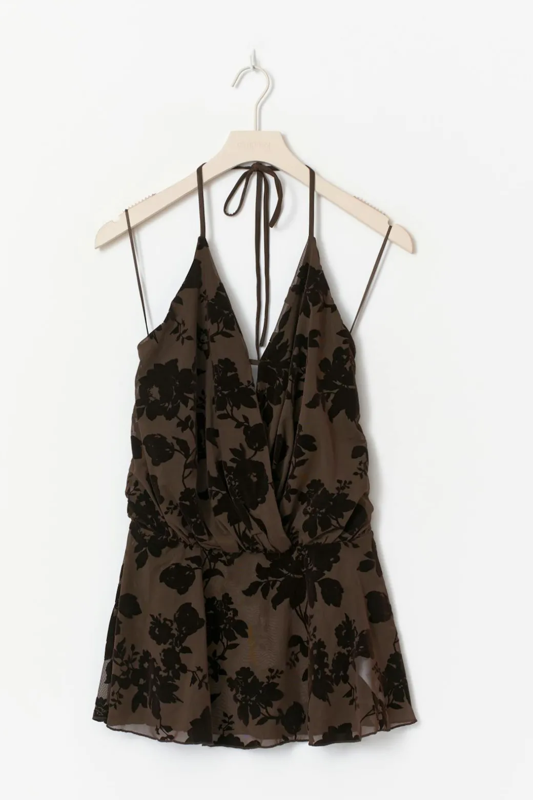 Floral halterneck top