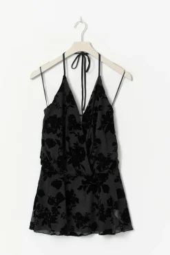 Floral halterneck top