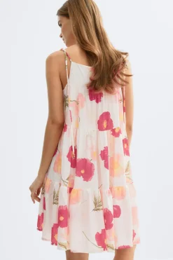 Flowy strap detail dress