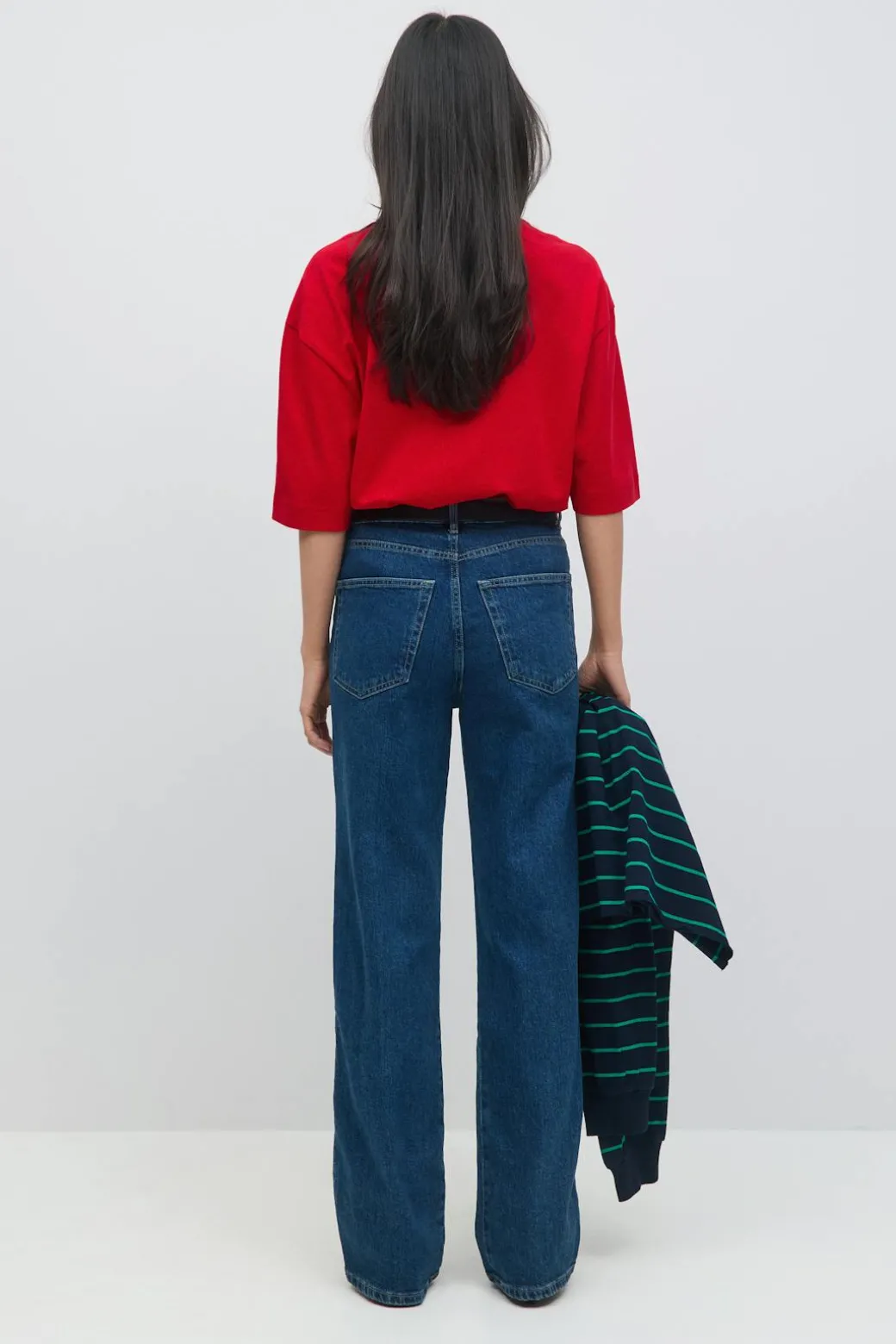 Front seam jeans