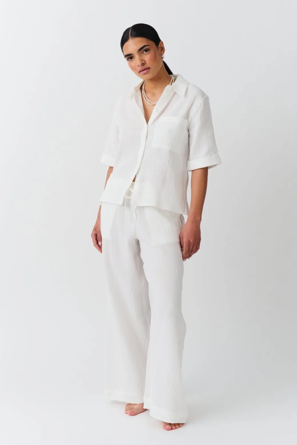 Gauze trousers