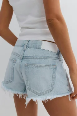 Glow low denim shorts