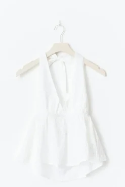 Halterneck anglaise top