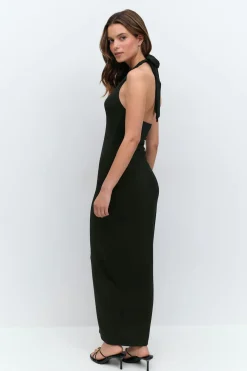 Halterneck midaxi dress