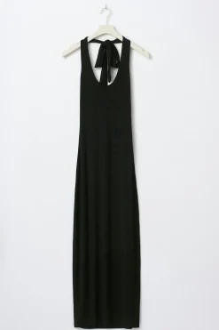 Halterneck midaxi dress