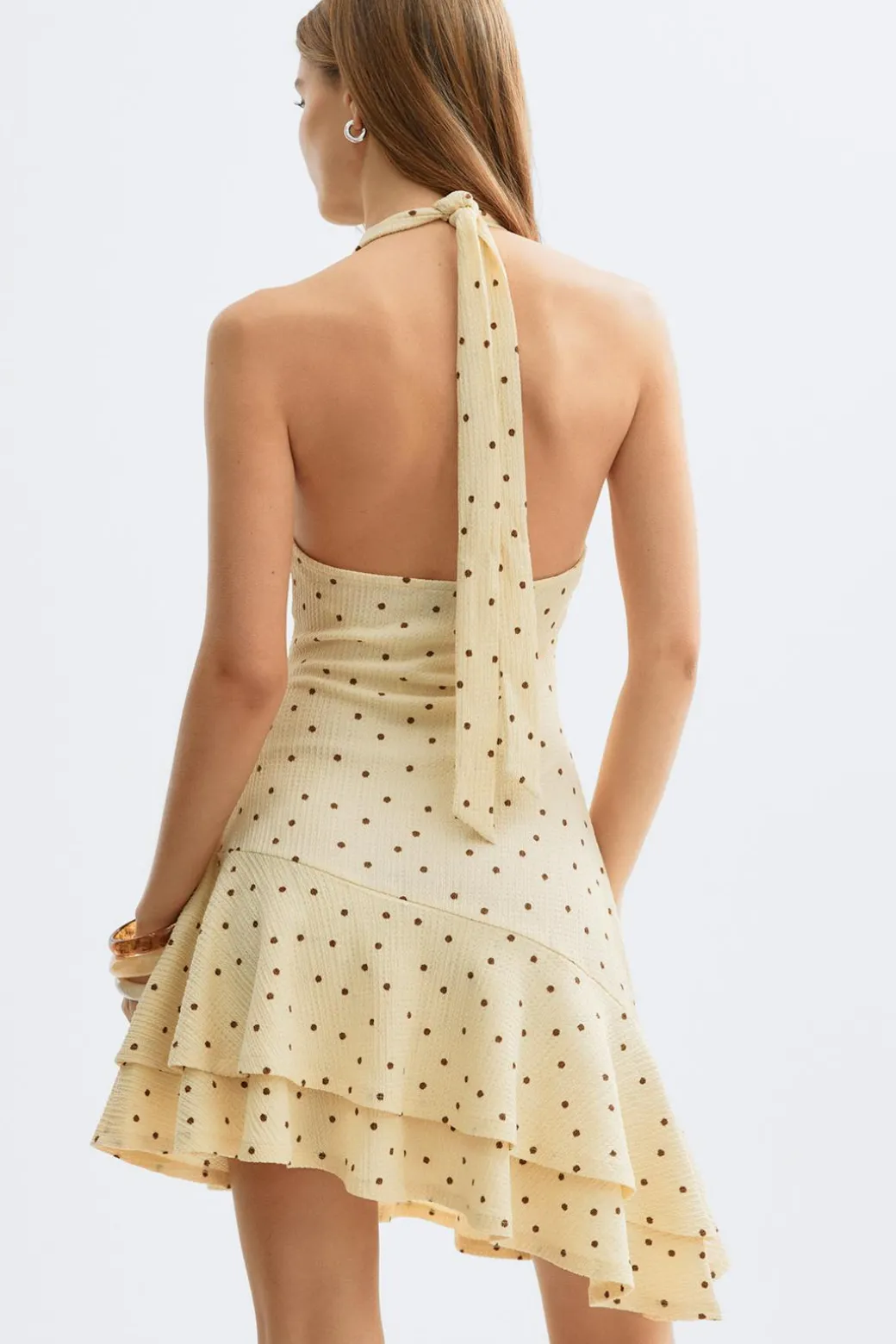 Halterneck mini dress