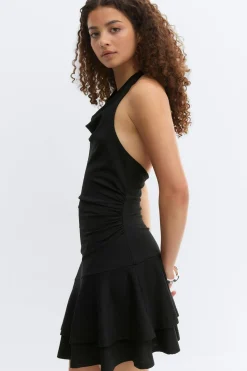 Halterneck mini dress