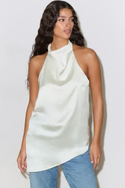 Halterneck tunic top