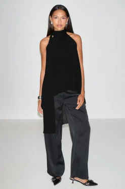 Halterneck tunic top