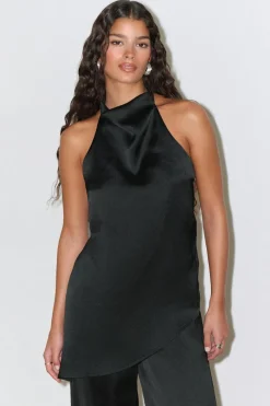 Halterneck tunic top