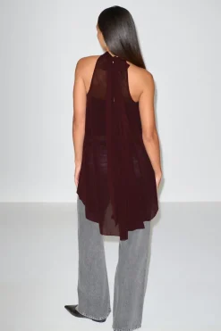 Halterneck tunic top