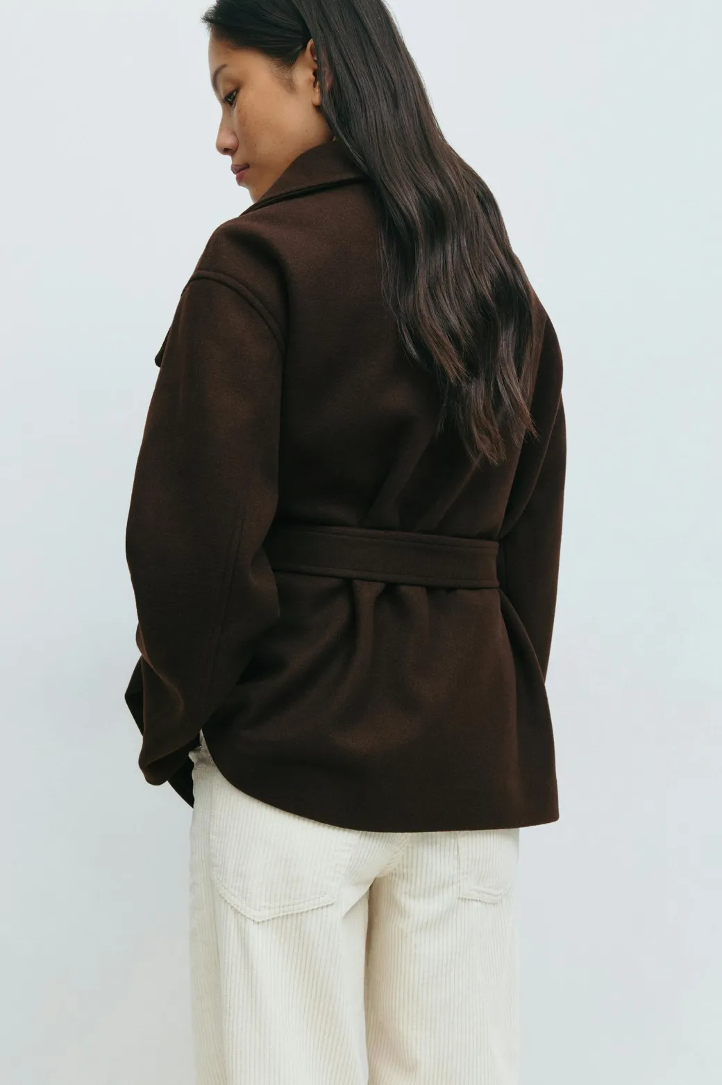 High neck short jacket