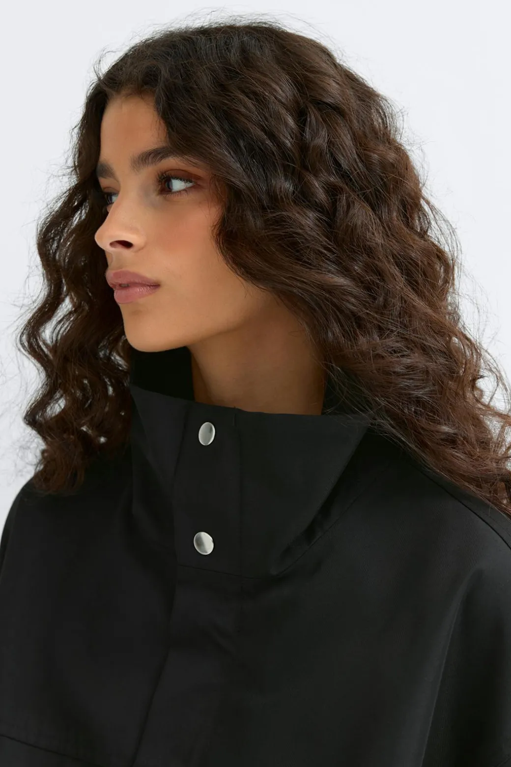 High neck short jacket