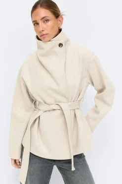 High neck short jacket