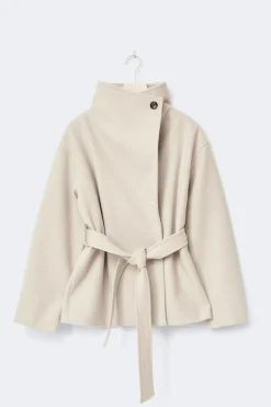 High neck short jacket