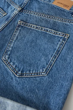High waist denim shorts