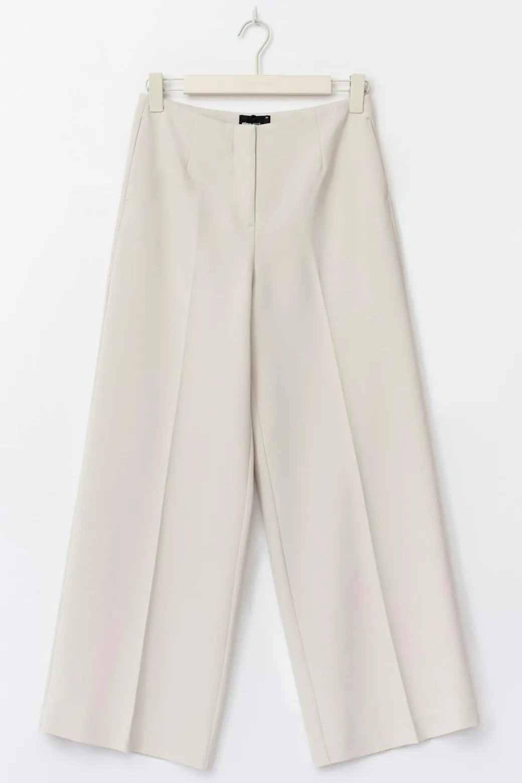 High waist wide trousers