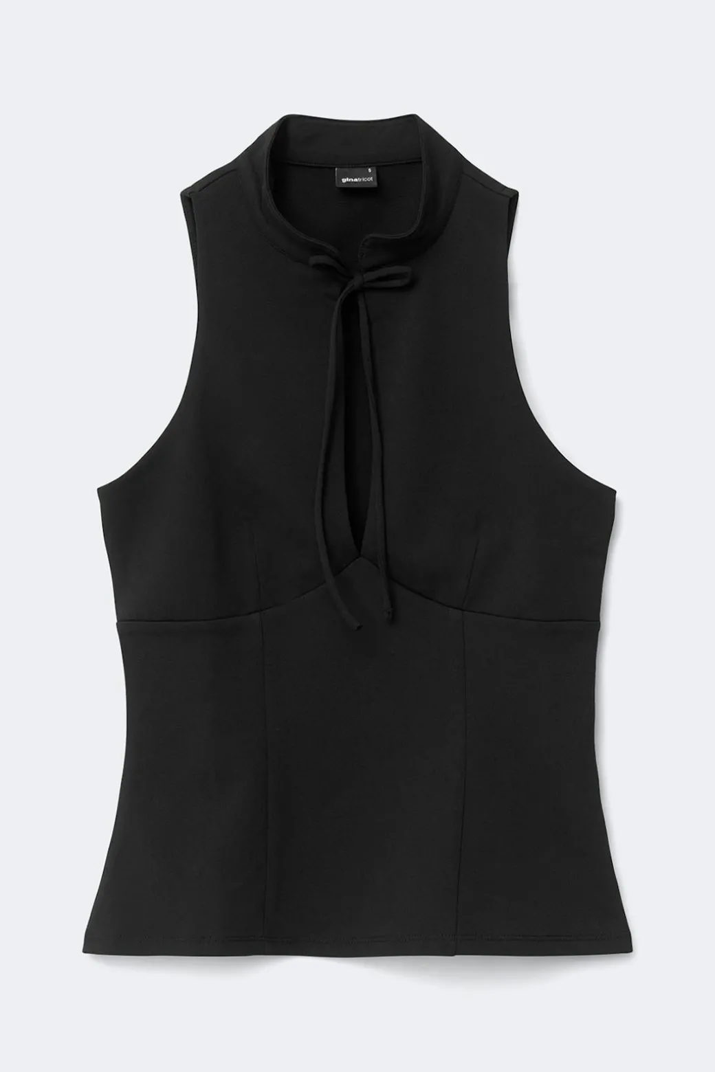 Keyhole tie top