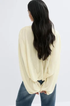 Knitted balloon top