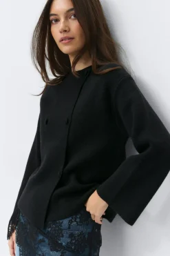 Knitted button cardigan
