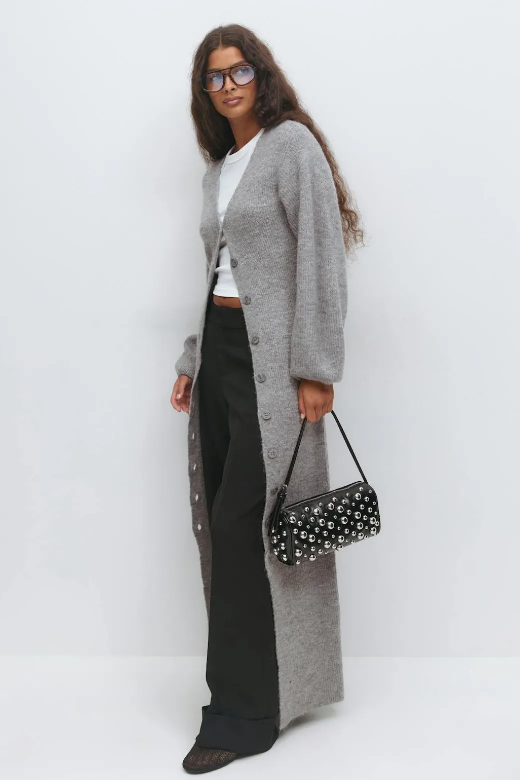 Knitted button down dress