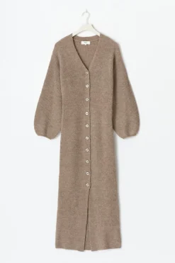 Knitted button down dress